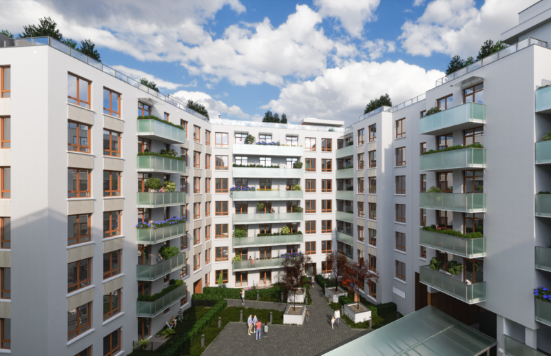 a1architekt.com LS9 widok dzedzinca LS9 widok dziedzinca. Rezydencja Liwska 2